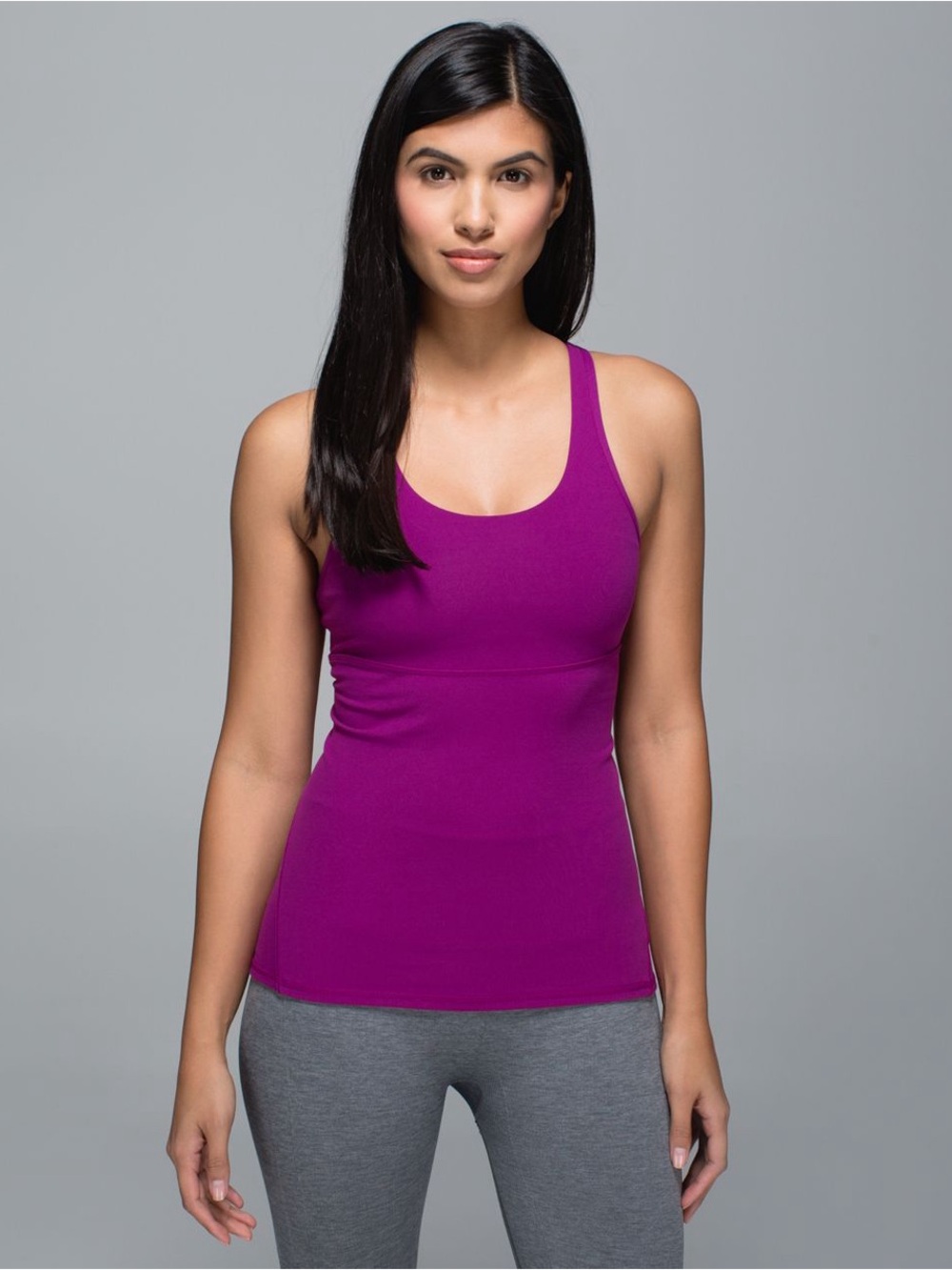 Lululemon Crossback Tank Top Regal Plum Black Size 6